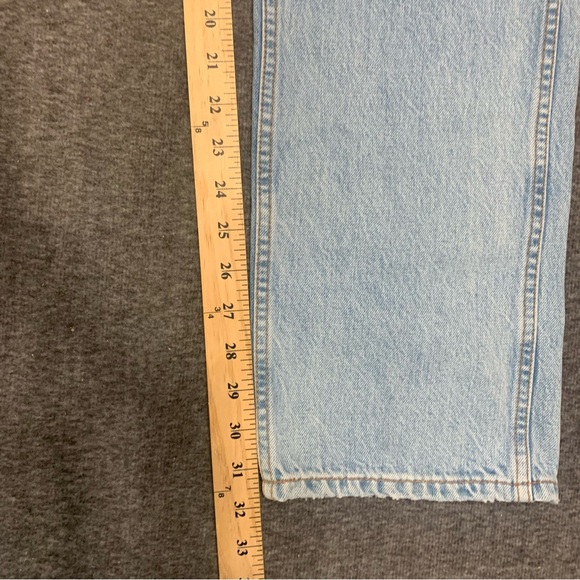 Re/Done 90s High Rise Loose Fit Jeans 26 Beach Destroy Light Wash - Picture 12 of 12